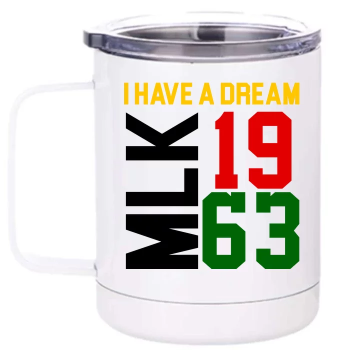 Martin Luther King Day I Have A Dream Black History MLK Front & Back 12oz Stainless Steel Tumbler Cup