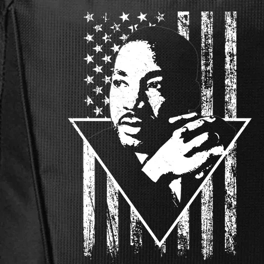 Martin Luther King Jr Distressed USA Flag City Backpack