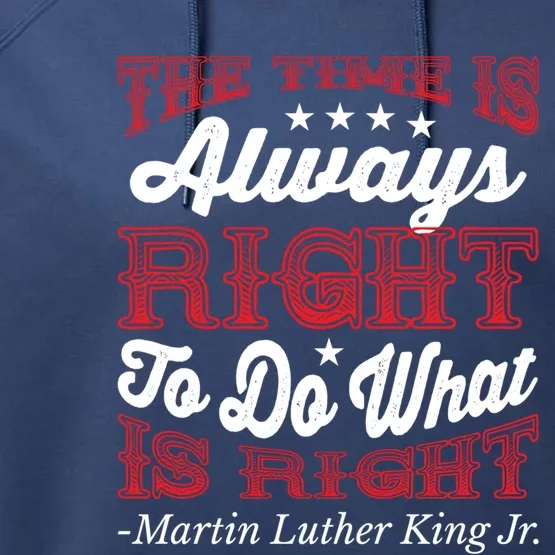 Martin Luther King Jr Gift Performance Fleece Hoodie