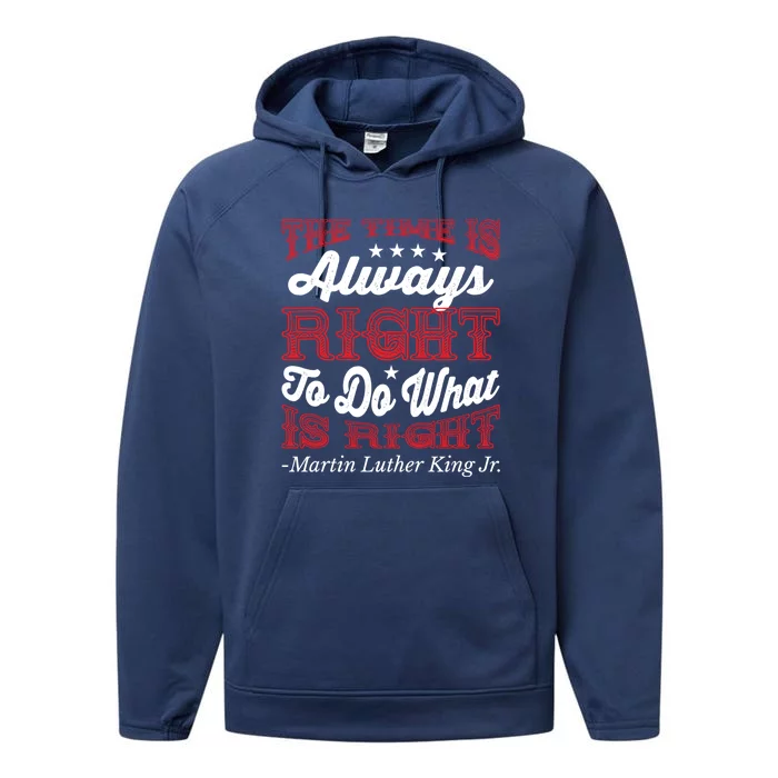 Martin Luther King Jr Gift Performance Fleece Hoodie