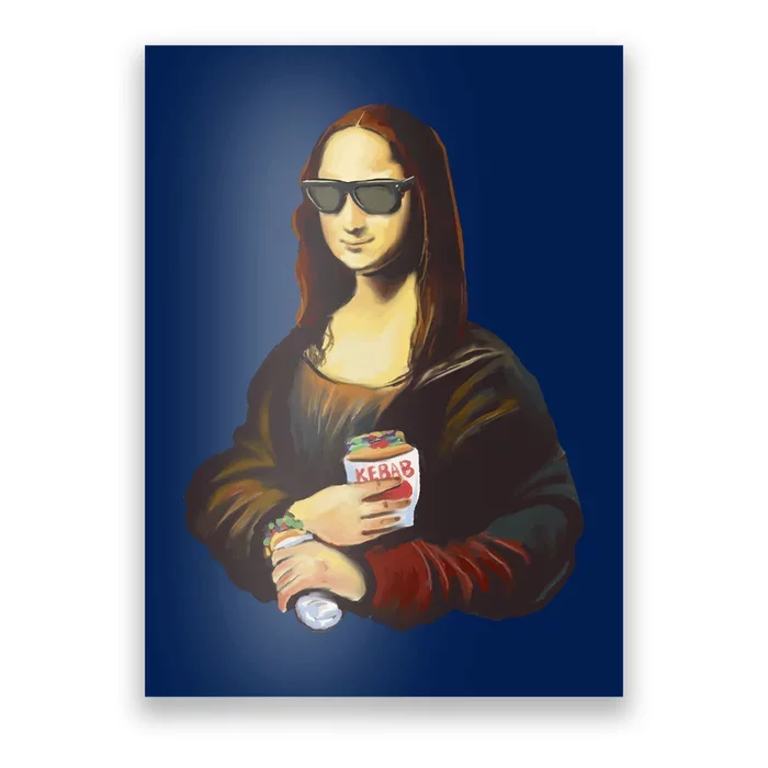 Mona Lisa Kebab Poster