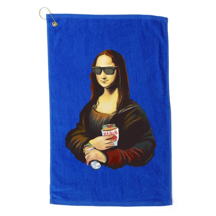 Mona Lisa Kebab Platinum Collection Golf Towel