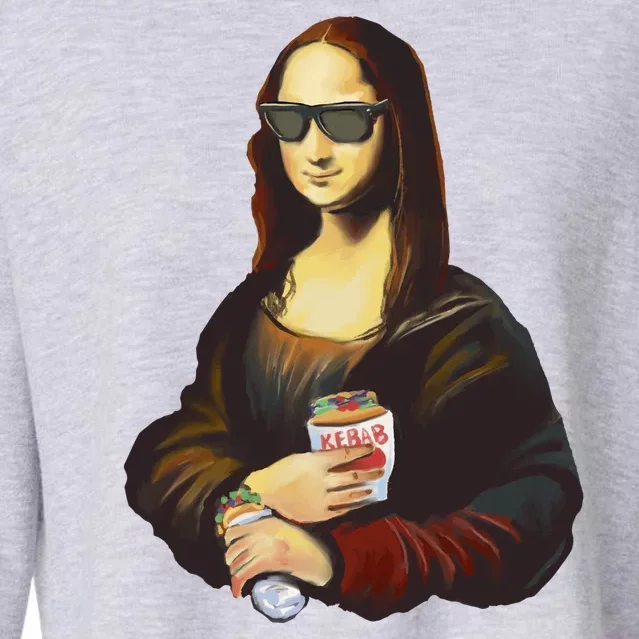 Mona Lisa Kebab Cropped Pullover Crew