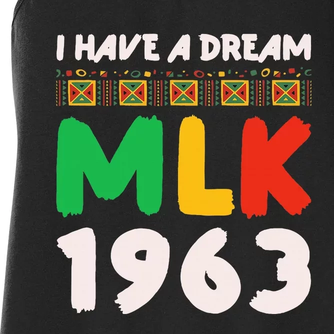 Martin Luther King Jr Mlk Day Black History Women's Racerback Tank