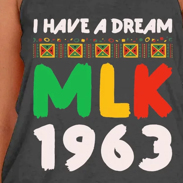 Martin Luther King Jr Mlk Day Black History Women's Knotted Racerback Tank