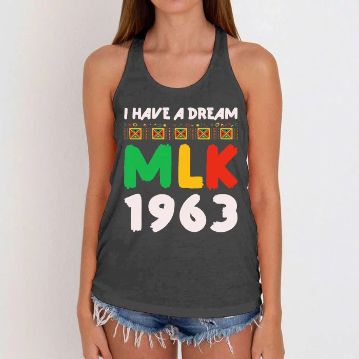 Martin Luther King Jr Mlk Day Black History Women's Knotted Racerback Tank