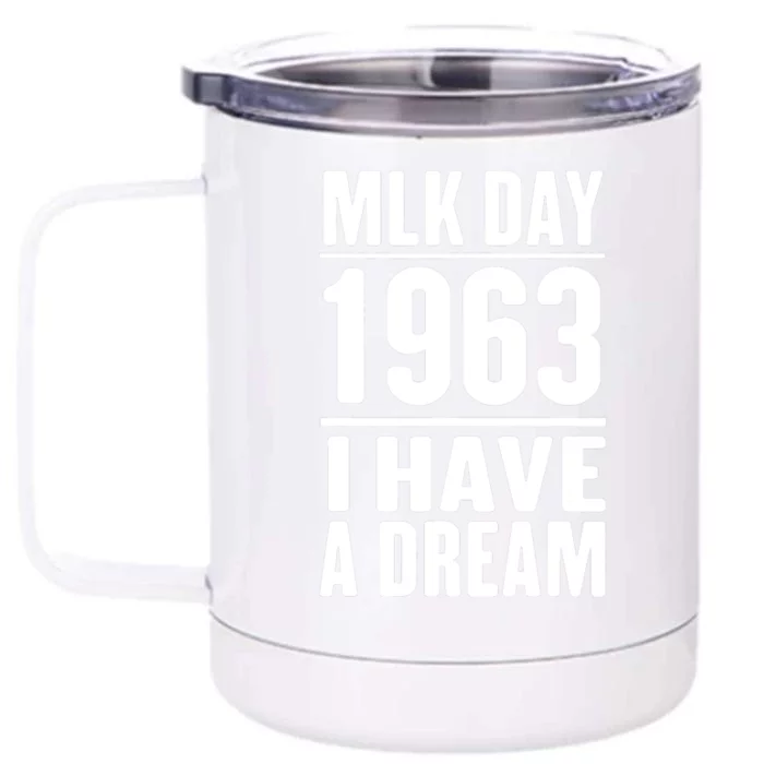 Martin Luther King Jr. Day I Have A Dream MLK Day Gift Design Front & Back 12oz Stainless Steel Tumbler Cup