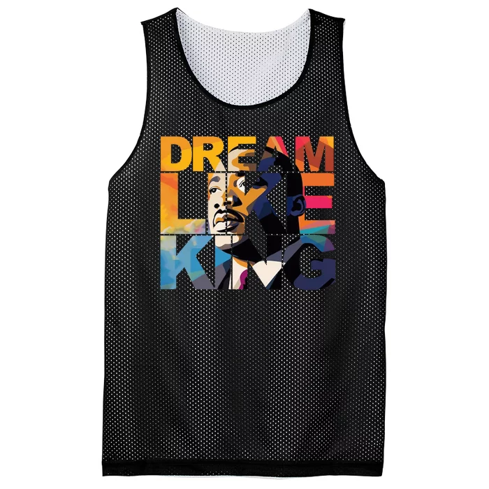 Martin Luther King Day Black History Month I Have A Dream Mesh Reversible Basketball Jersey Tank