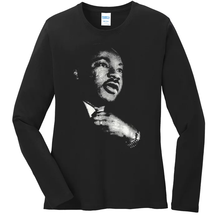 Martin Luther King Mlk Day Black History Month Ladies Long Sleeve Shirt