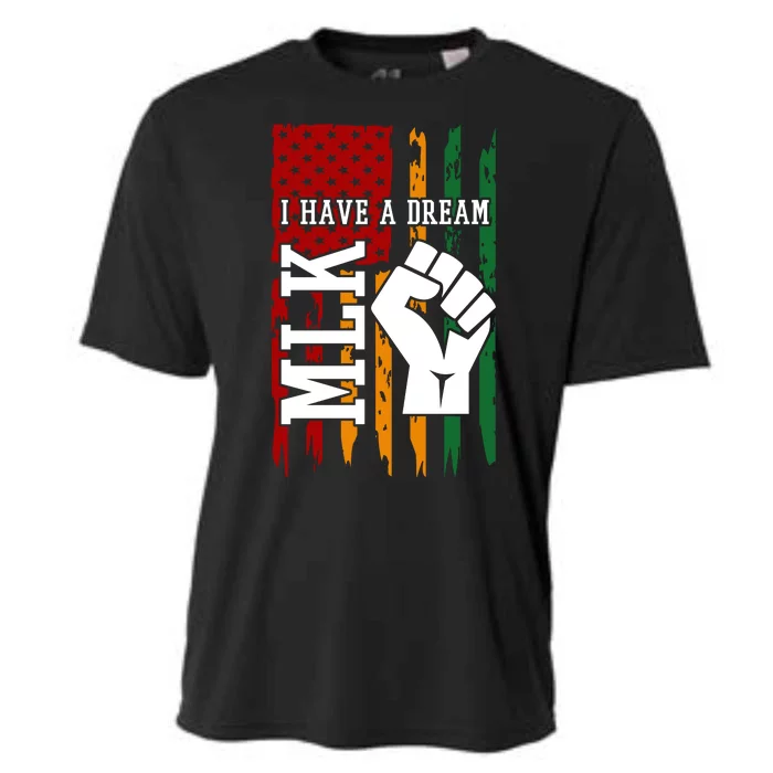 Martin Luther King Jr. Day Mlk American Flag Cooling Performance Crew T-Shirt