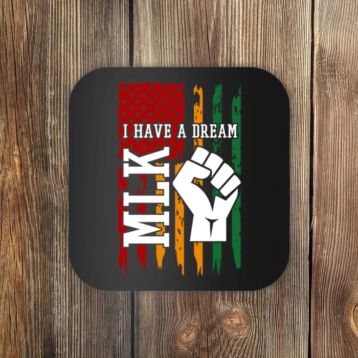 Martin Luther King Jr. Day Mlk American Flag Coaster