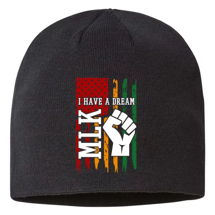 Martin Luther King Jr. Day Mlk American Flag 8 1/2in Sustainable Knit Beanie