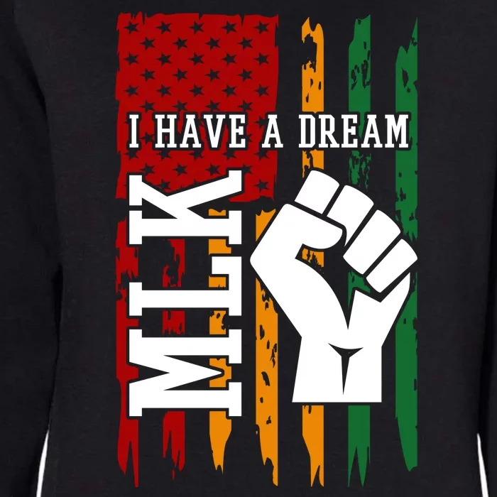 Martin Luther King Jr. Day Mlk American Flag Womens California Wash Sweatshirt