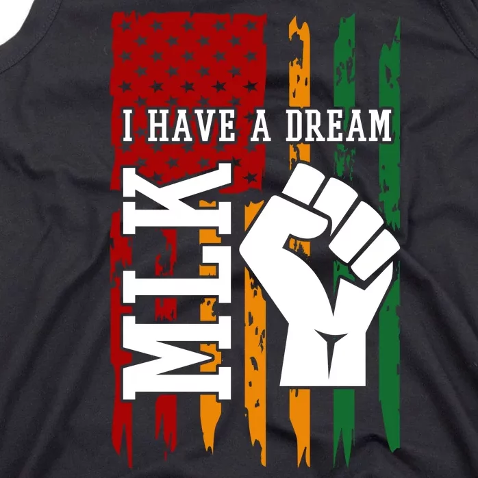 Martin Luther King Jr. Day Mlk American Flag Tank Top