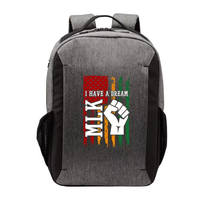 Martin Luther King Jr. Day Mlk American Flag Vector Backpack