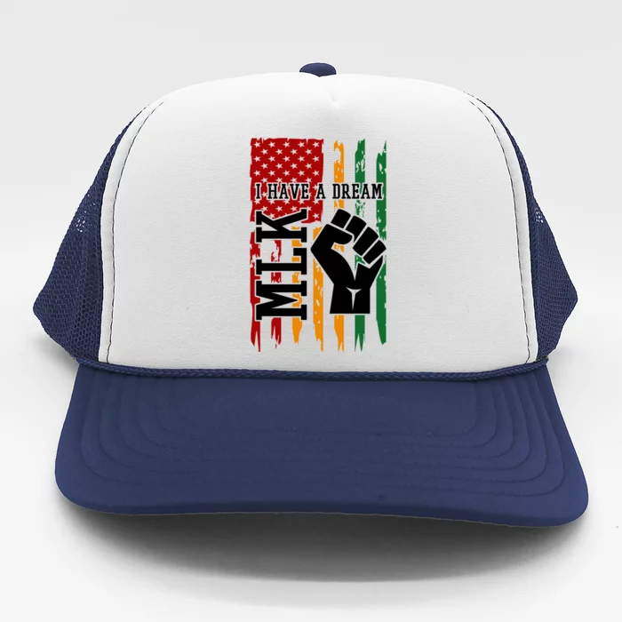 Martin Luther King Jr. Day Mlk American Flag Trucker Hat