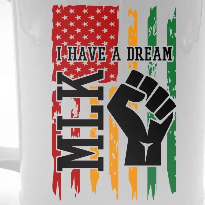 Martin Luther King Jr. Day Mlk American Flag Front & Back Beer Stein