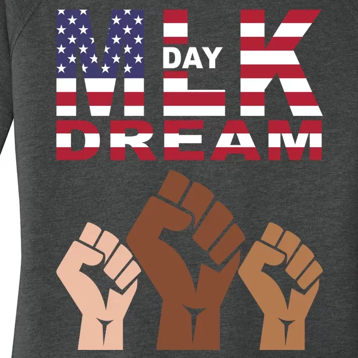 Martin Luther King Jr. Day Dream Mlk Black History Women's Perfect Tri Tunic Long Sleeve Shirt