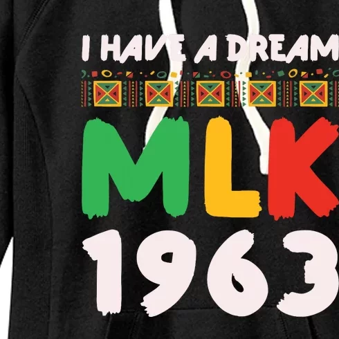 Martin Luther King Jr Mlk Day Black History Women's Fleece Hoodie