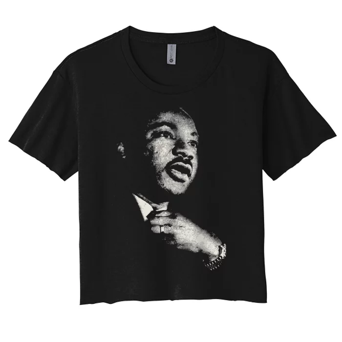 Martin Luther King Mlk Day Black History Month Women's Crop Top Tee