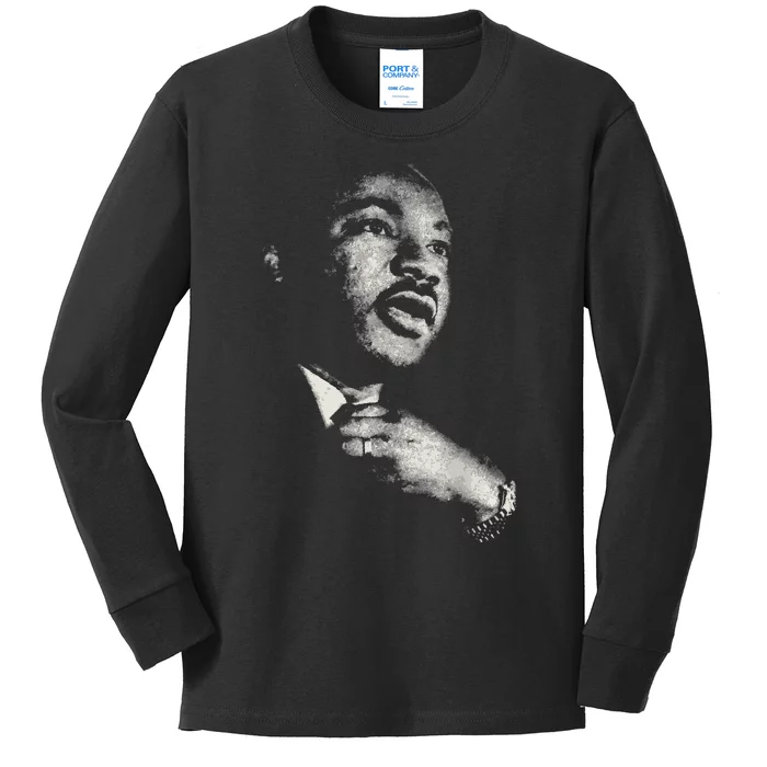 Martin Luther King Mlk Day Black History Month Kids Long Sleeve Shirt