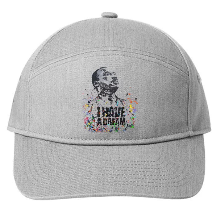 Martin Luther King Jr. Day I Have A Dream Mlk Day 7-Panel Snapback Hat