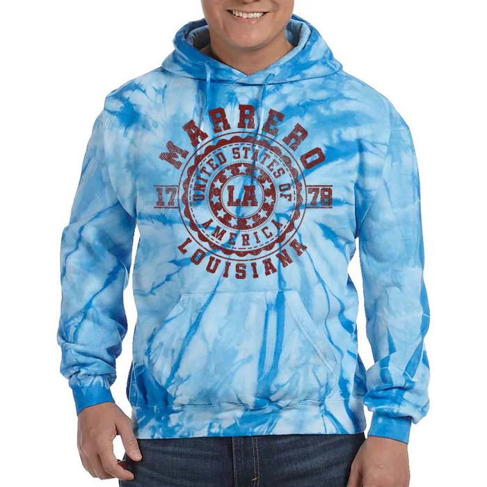 Marrero La Louisiana Vintage City Apparels Tie Dye Hoodie