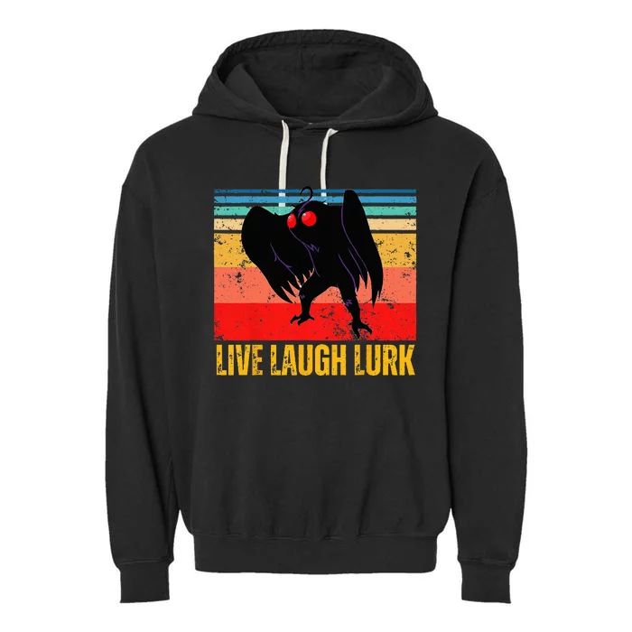 Mothman Live Laugh Lurk Garment-Dyed Fleece Hoodie