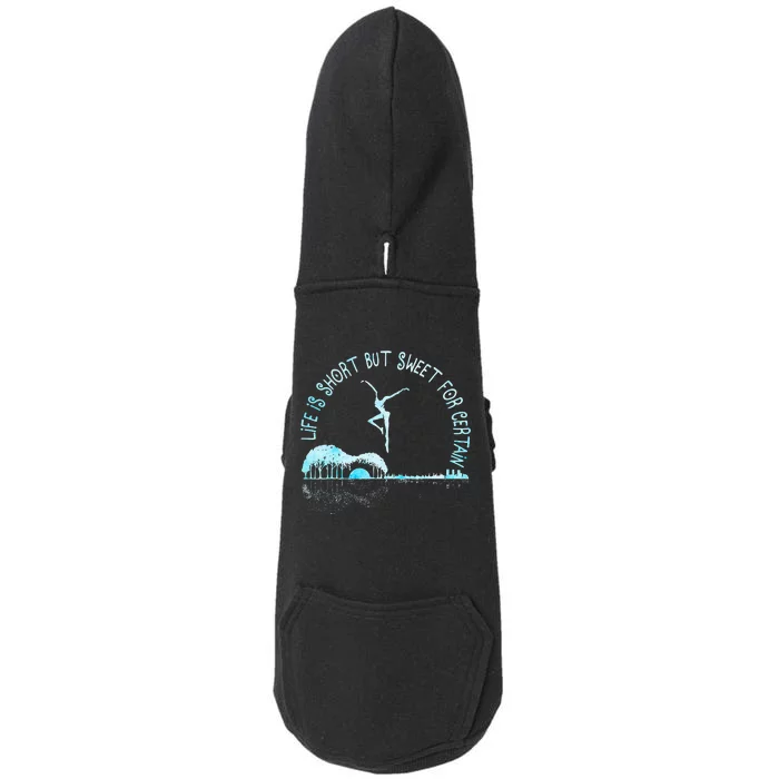 Music Lover Life Is Short But Sweet For Certain Guitar Doggie 3-End Fleece Hoodie