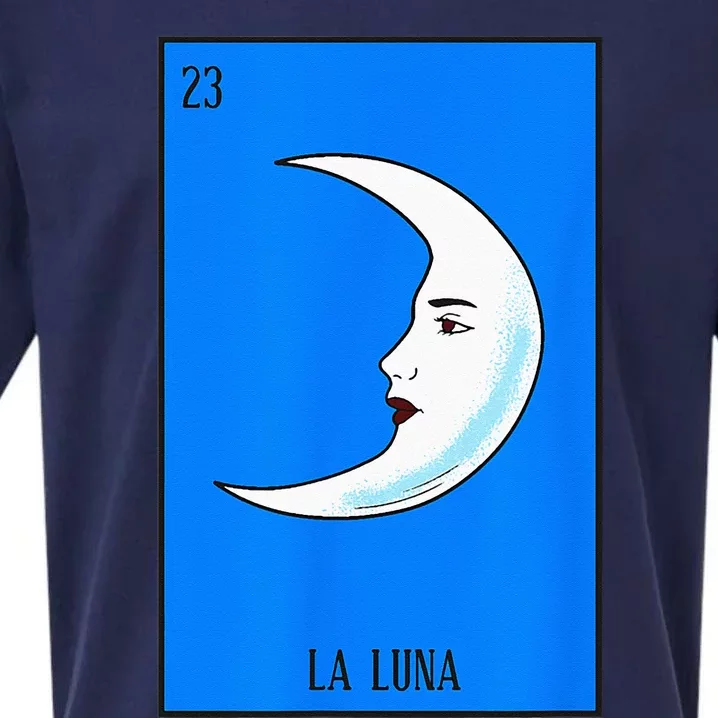 Mexican Lottery La Luna The Moon Game Of Mexico Sueded Cloud Jersey T-Shirt