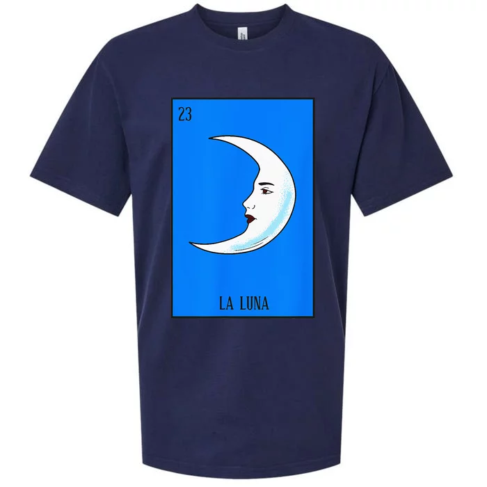 Mexican Lottery La Luna The Moon Game Of Mexico Sueded Cloud Jersey T-Shirt