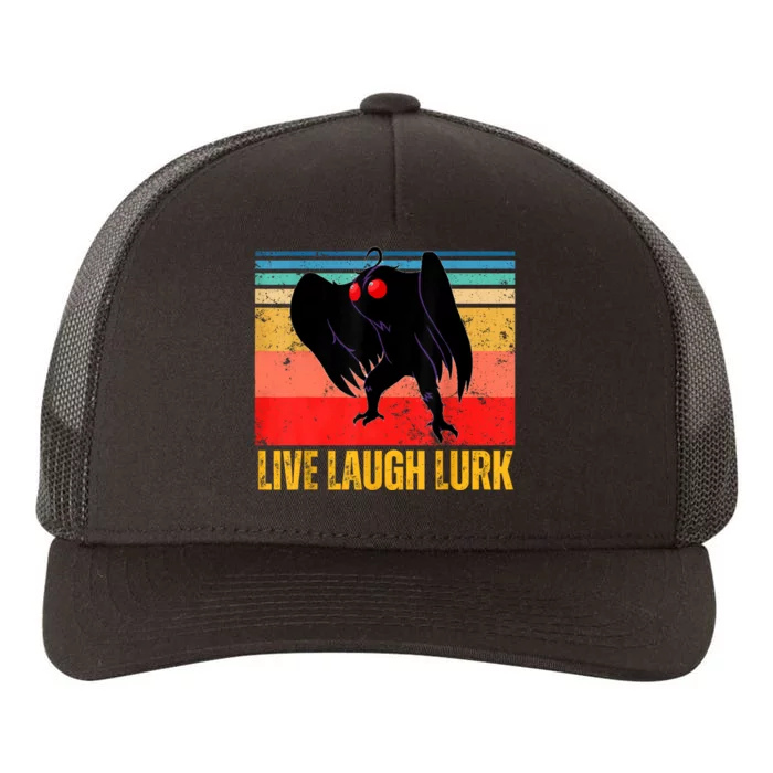 Mothman Live Laugh Lurk Yupoong Adult 5-Panel Trucker Hat