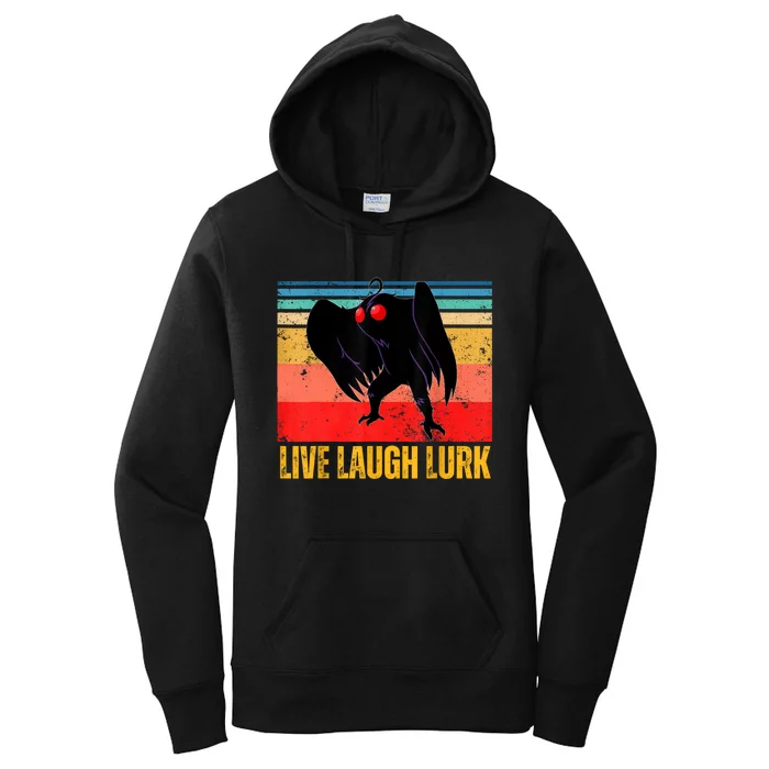 Mothman Live Laugh Lurk Women's Pullover Hoodie