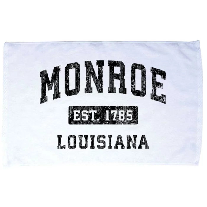 Monroe Louisiana La Vintage Established Sports Design Microfiber Hand Towel