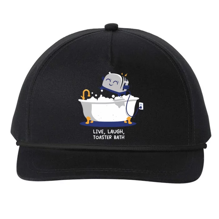 Mandatoryfunday Live Laugh Toaster Bath Snapback Five-Panel Rope Hat