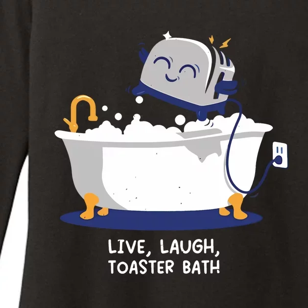 Mandatoryfunday Live Laugh Toaster Bath Womens CVC Long Sleeve Shirt