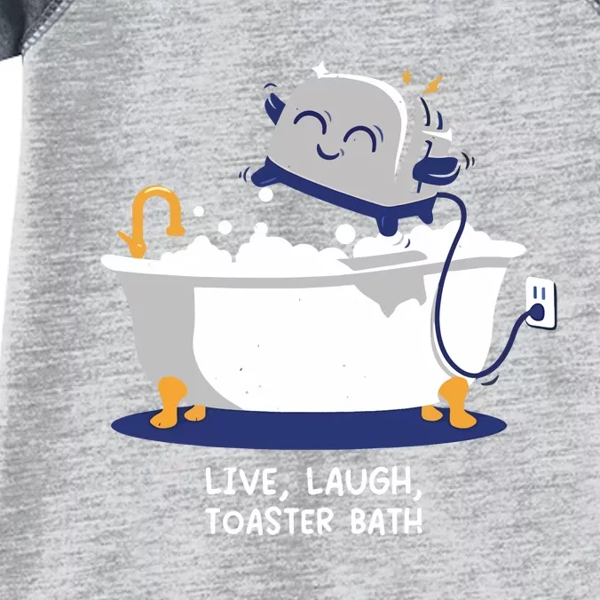 Mandatoryfunday Live Laugh Toaster Bath Infant Baby Jersey Bodysuit