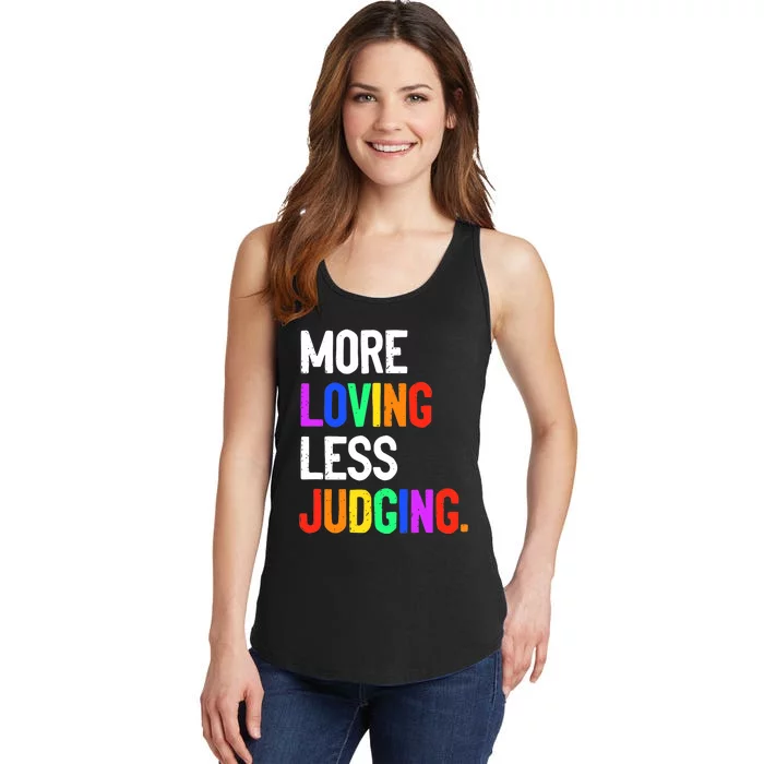 More Loving Less Judging Ladies Essential Tank