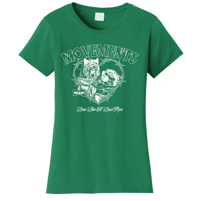 Movements Love Like A Lead Pipe Wolf Women's T-Shirt