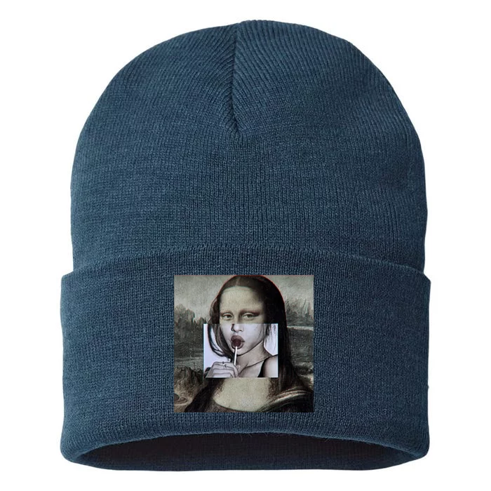 Mona Lisa Lollipop Sustainable Knit Beanie