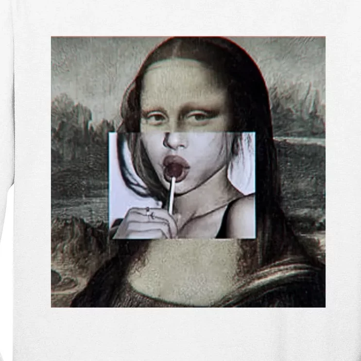 Mona Lisa Lollipop Tall Long Sleeve T-Shirt