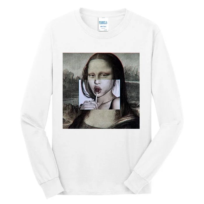 Mona Lisa Lollipop Tall Long Sleeve T-Shirt