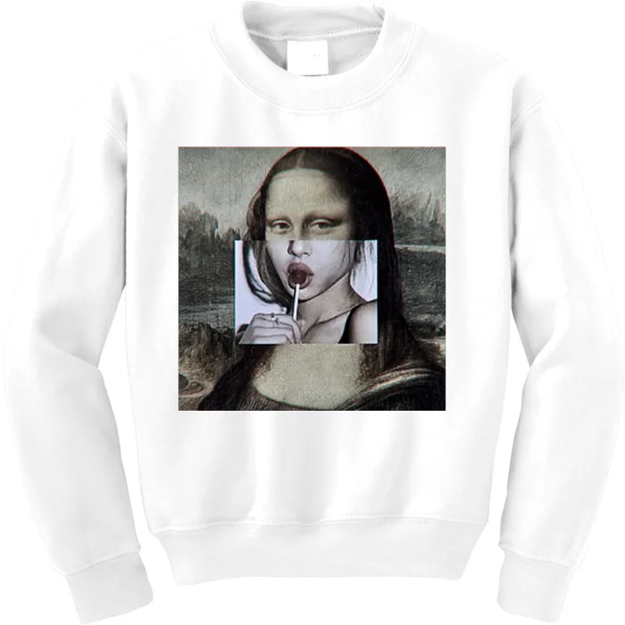 Mona Lisa Lollipop Kids Sweatshirt