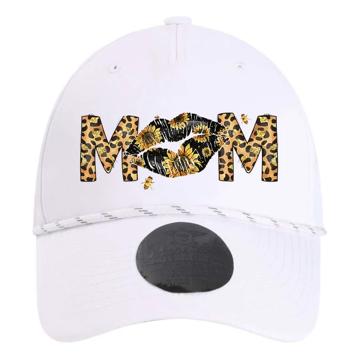 Mom Lips Leopard Sunflower Bee Design for Mother's Day Performance The Dyno Cap