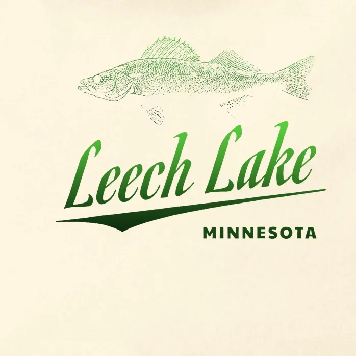 Minnesota Leech Lake With Walleye Fisherman Fishing Zip Tote Bag