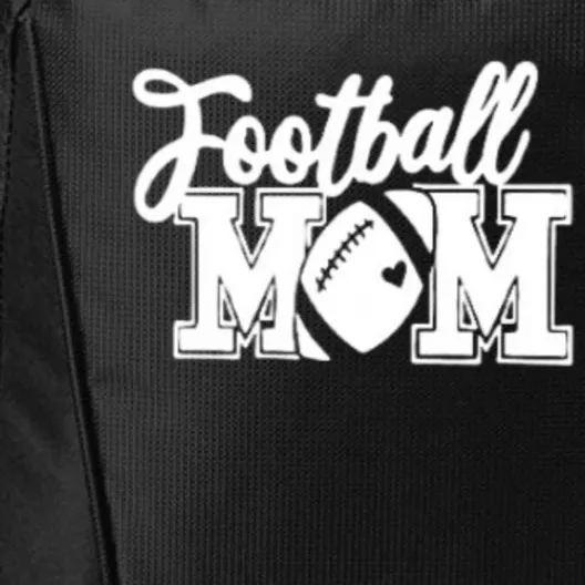 Mom's Little League Football Jr High School Football Mom Gift City Backpack