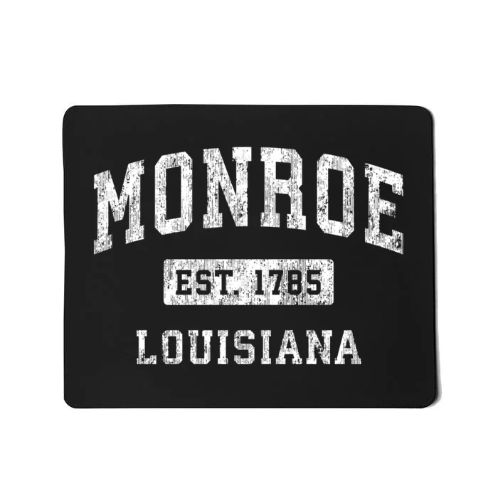 Monroe Louisiana La Vintage Established Sports Mousepad