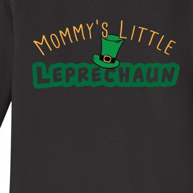 Mommy’S Little Leprechaun St Patrick’S Day Baby Long Sleeve Bodysuit