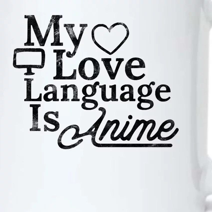 My Love Language Is Anime Black Color Changing Mug