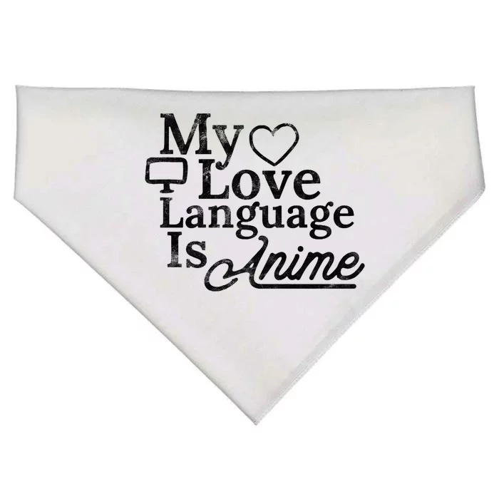 My Love Language Is Anime USA-Made Doggie Bandana